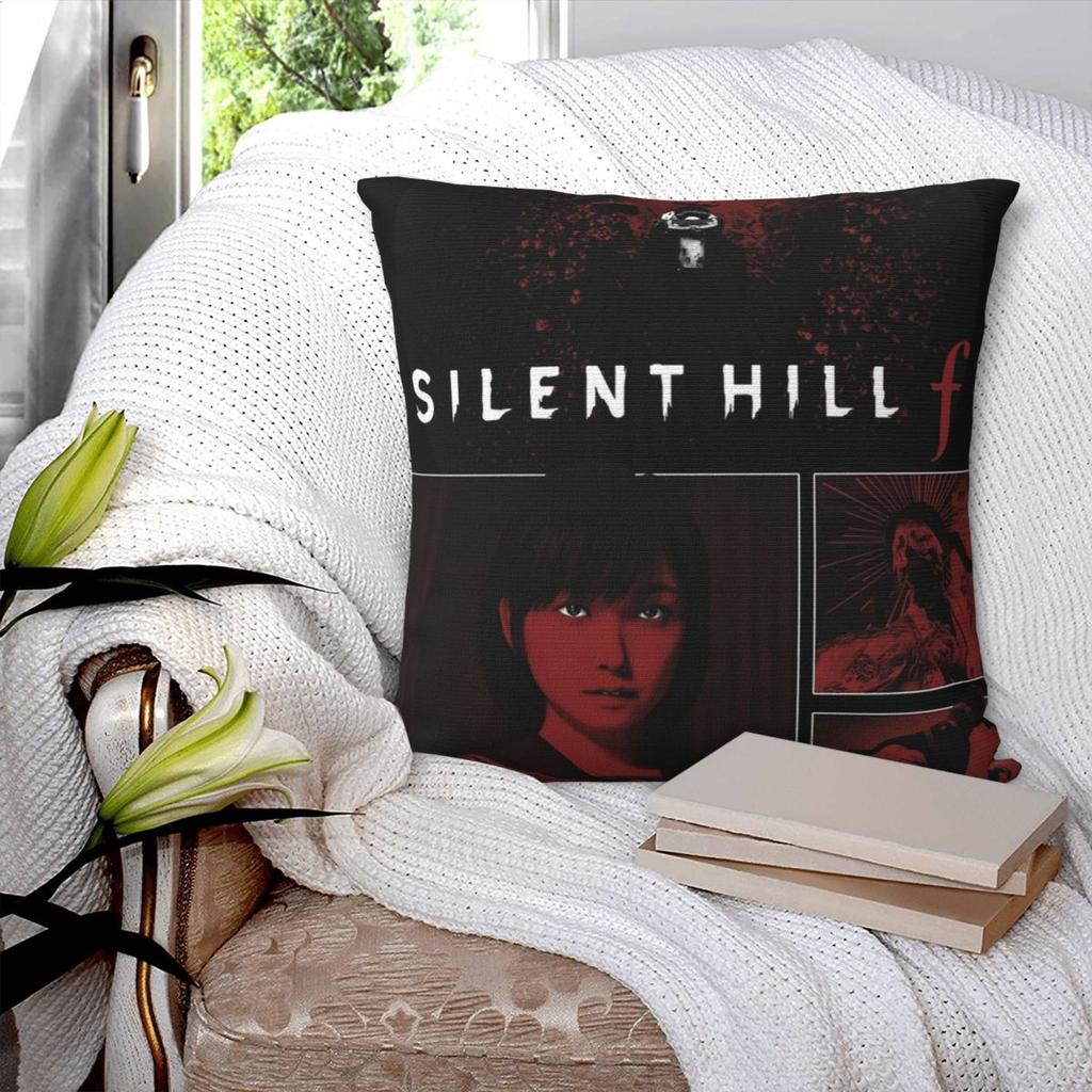 Pillow Cover Silent Hill F Game Hinako Pattern Cushion Cover Novelty Pillow Case For Chair Sofa Home Decoration Pillowcases