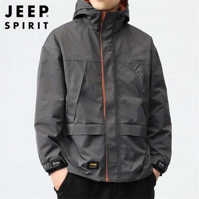 JEEP SPIRIT Men's Fall/Winter Windbreaker Jacket