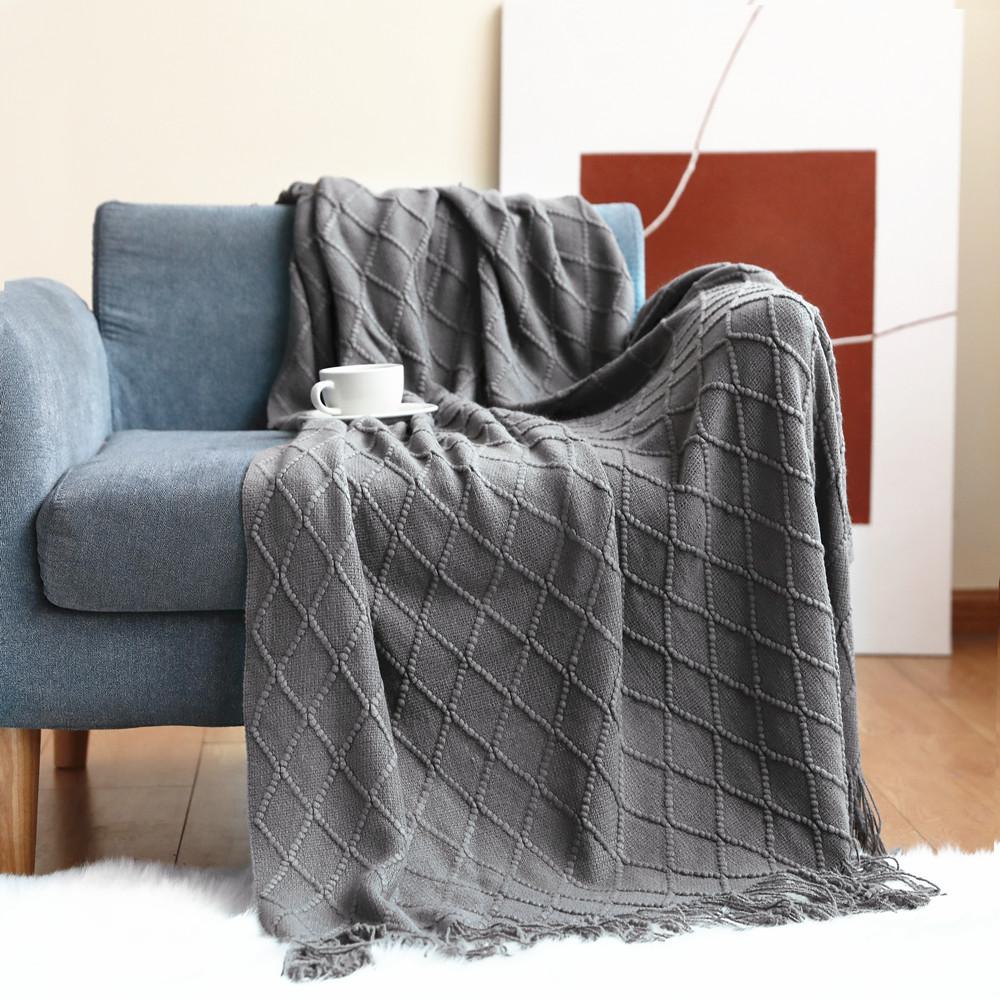 Nordic Knitted Throw Thread Blankets On the Bed Sofa Throw Travel TV Nap Blankets Soft Towel Bed Plaid Tapestry