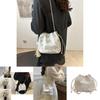Minimalist Fashion Shoulder Bag For Women 2024 Trendy Summer Large Capacity Pu Bucket Bag