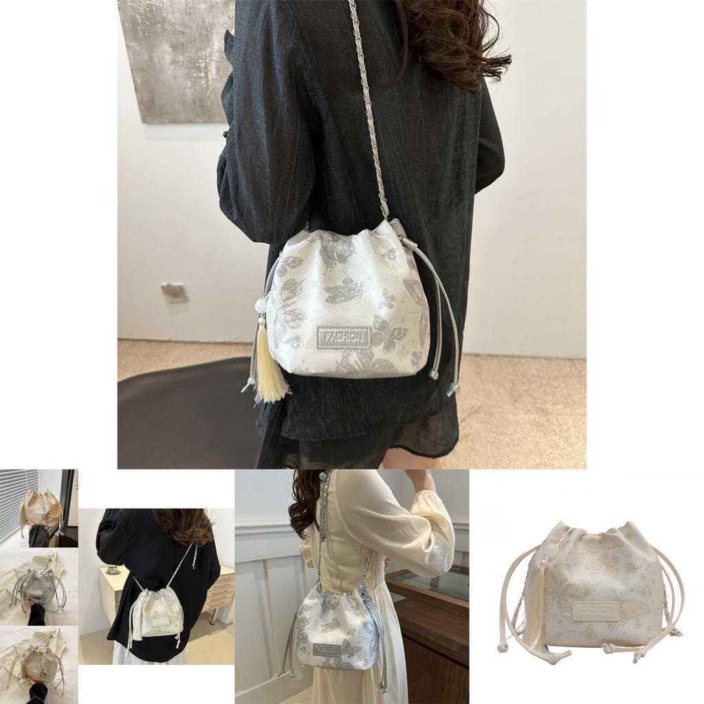 Minimalist Fashion Shoulder Bag For Women 2024 Trendy Summer Large Capacity Pu Bucket Bag
