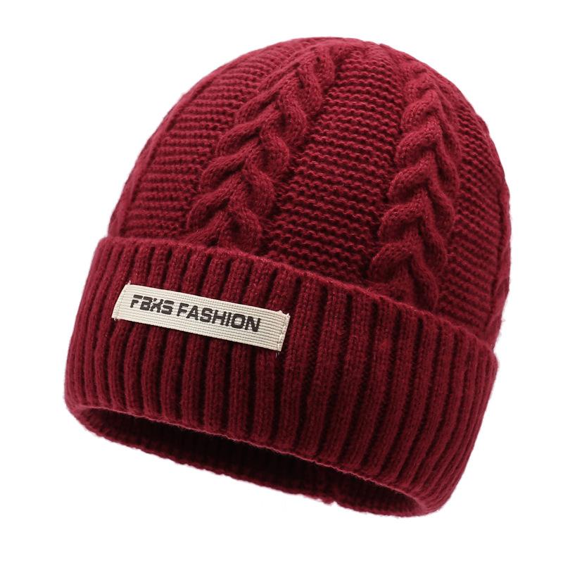 Herbst Winter Wollmütze Herren Damen Kälteabweisend Warmhaltend Pullover Strickmütze