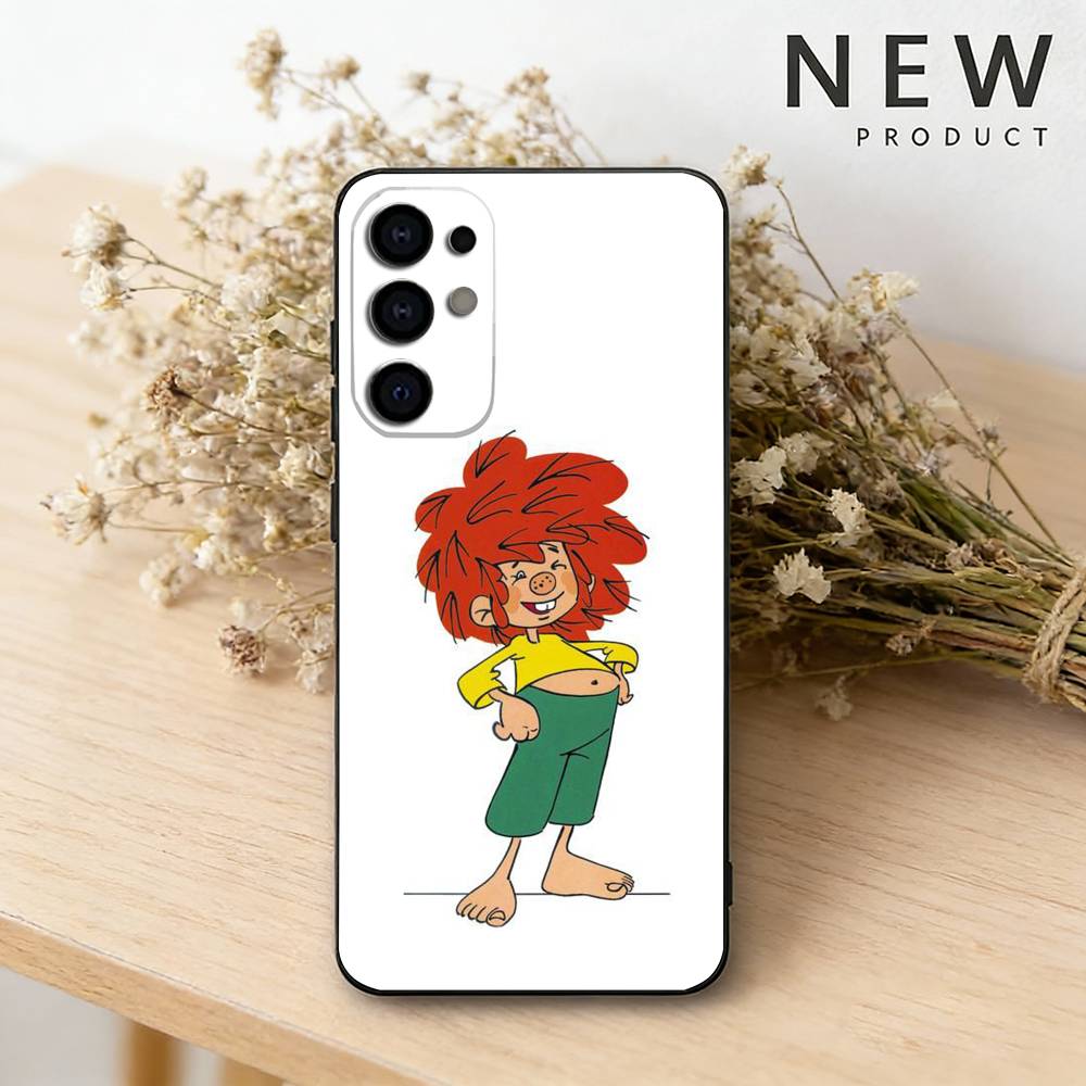 Custodia per telefono M-Meister E-Eder und Sein P-Pumuckl Per Samsung S26,25,24,21,22,23,30,20,Ultra,Plus,Fe,Lite Nera Morbida