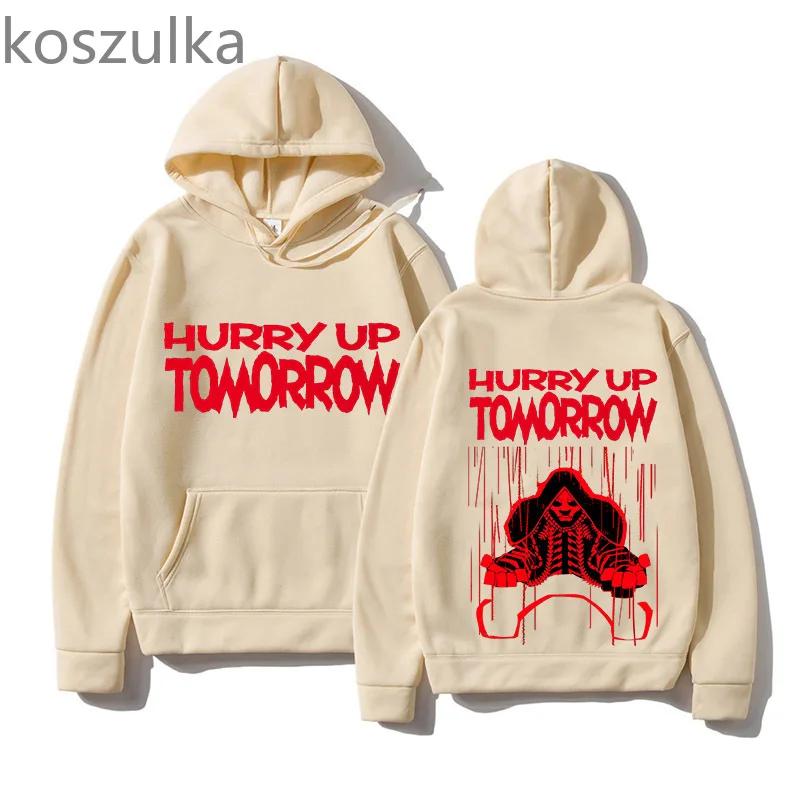 Hurry Up Tomorrow Hoodies  Autumn Winter Two Sides Clothing Gothic Trends Sweatshirts Unisex Fans Unisex Pullovers