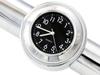22-25mm Motorcycle Handlebar Clock Thermometer Waterproof Dial Handlebar Mount for Yamaha Kawasaki Etc