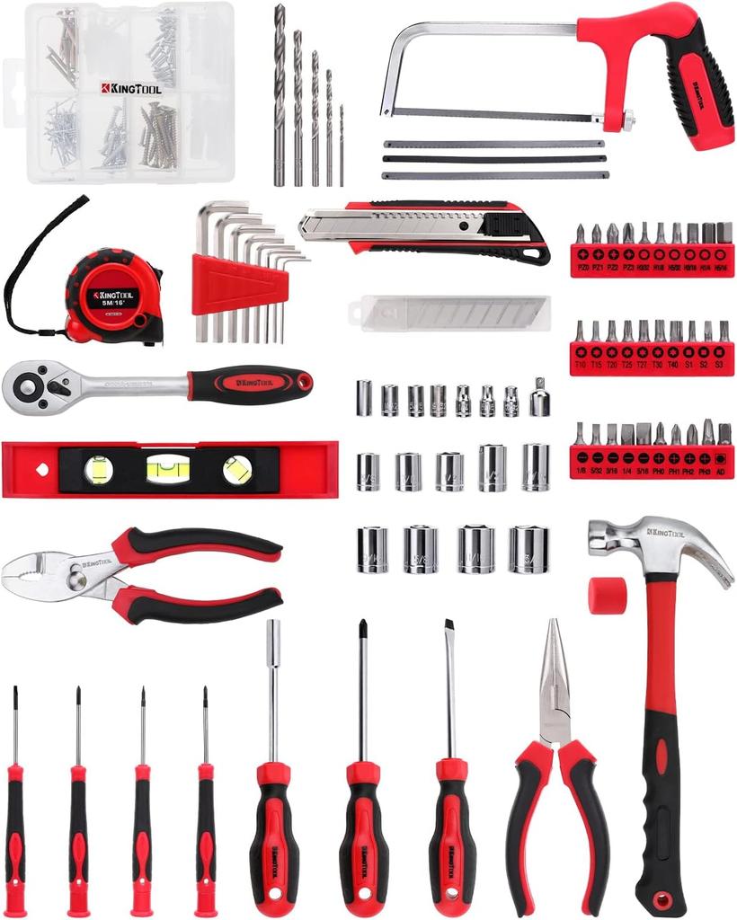 226-Piece Home & Auto Repair Tool Kit - Essential Mechanic & Household Tools for DIYers and Handymen