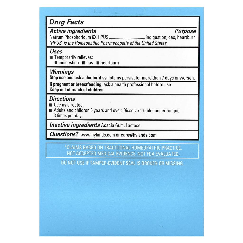 Hyland'S Naturals, Cell Salt #10, Nat Phos 6X, Fast Dissolve Single Tablets, 100 Tablets