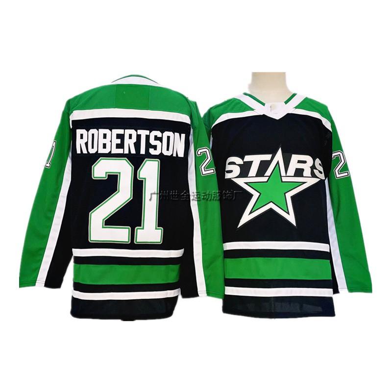 Dallas Stars Ice Hockey Jersey Mens Retro Embroidered Long Sleeve Cotton Blend Team Sport Uniform