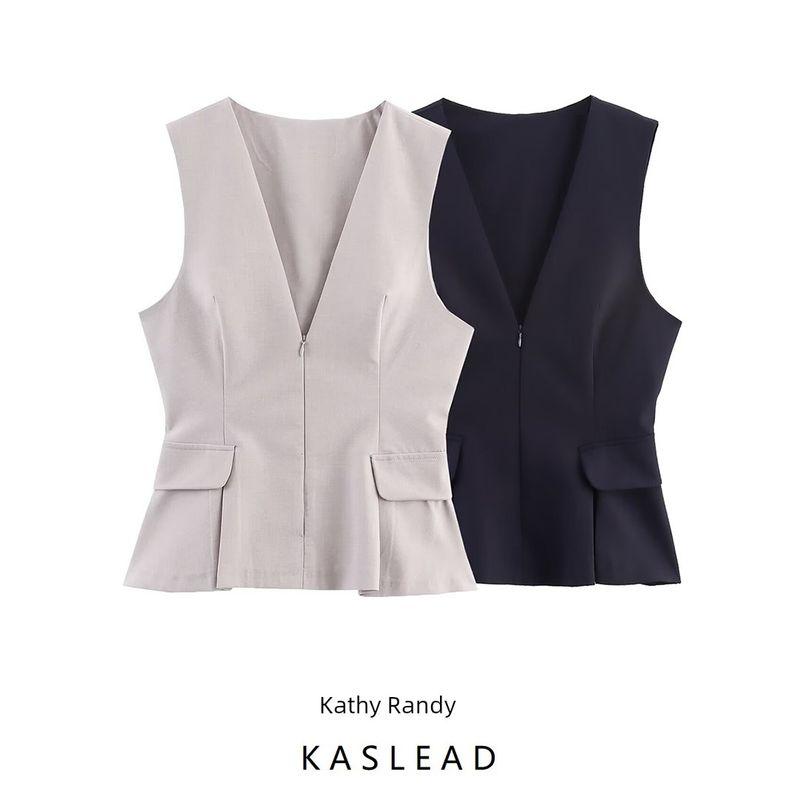 Kaslead New Arrival Women's Clothing Fashion Style Fashion Simple and Thin Short Skirt Hem Tops 2180131