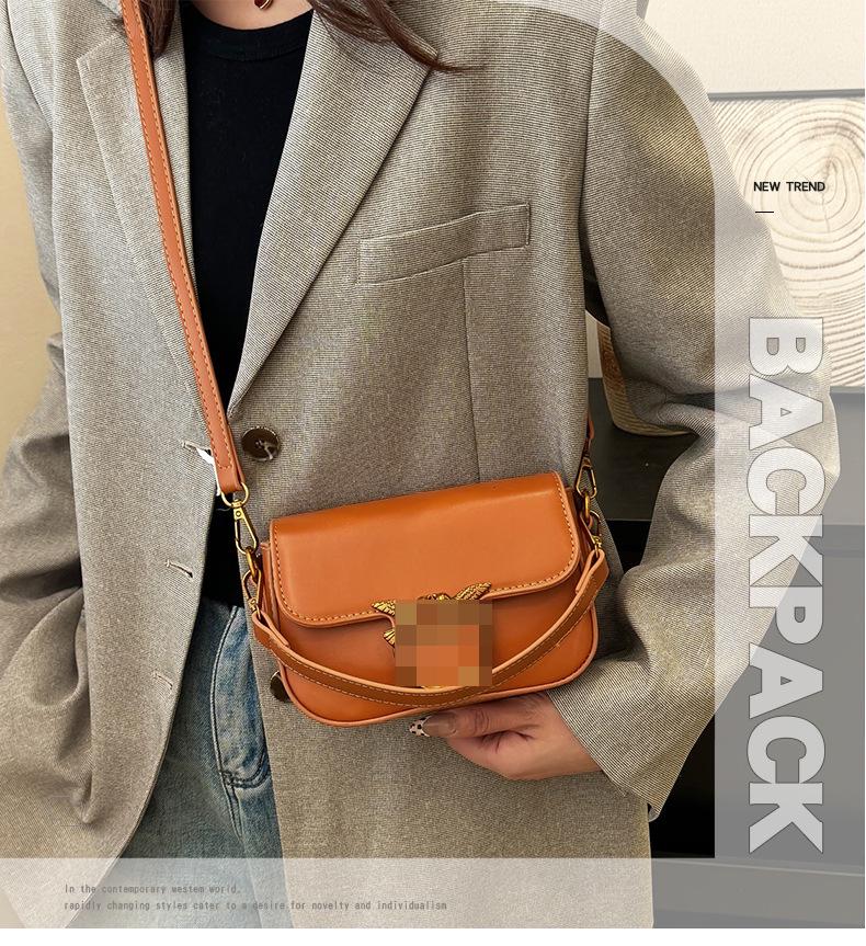 Elegant Minimalist Crossbody Bag: Retro Women's Luxury Shoulder and Underarm Design