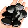 Natural Obsidian Heart Pendant 3-4cm Heart-Shaped Ornament Accessory