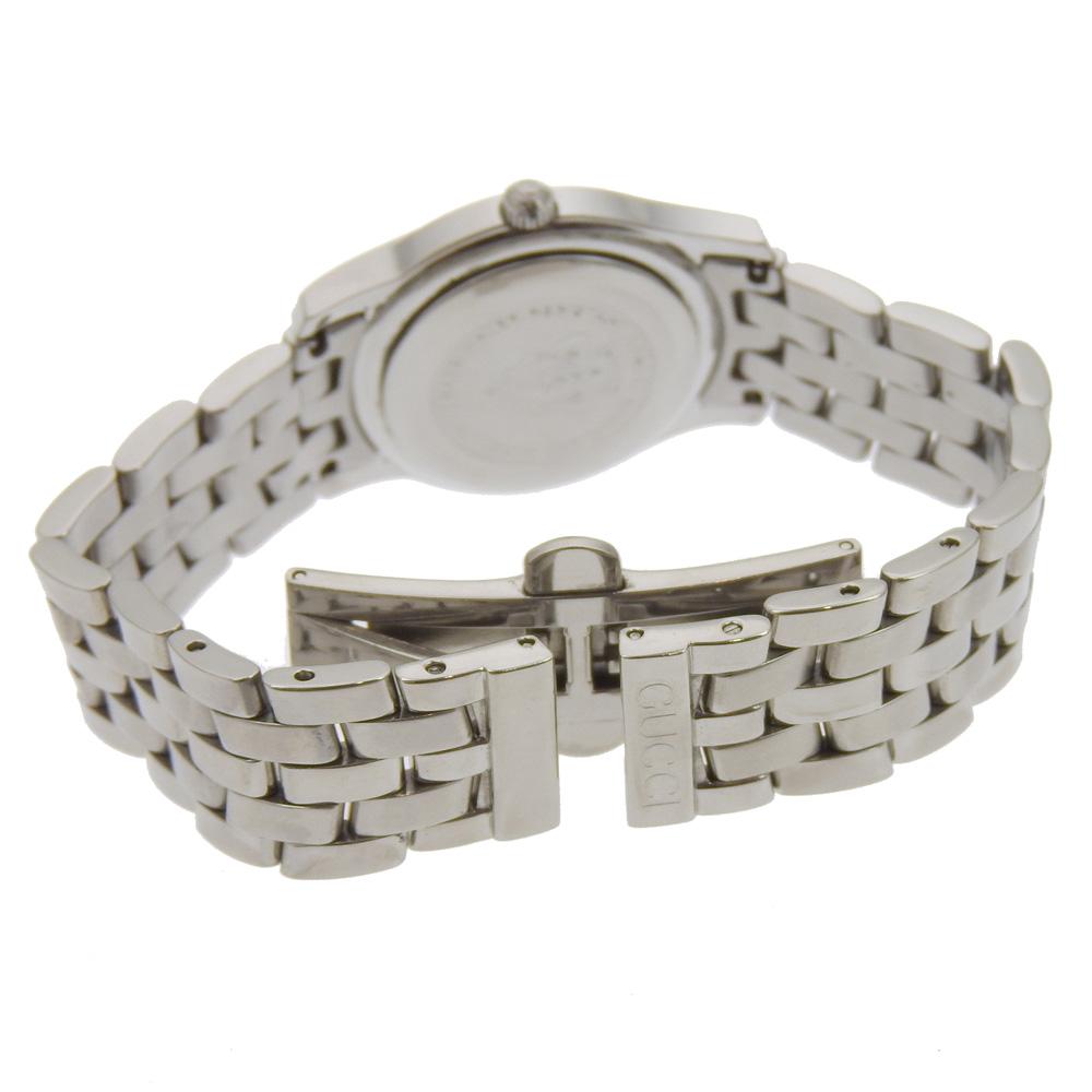 Gucci Watches 5500L blackDial Stainless Steel Quartz Analog Display Women Used