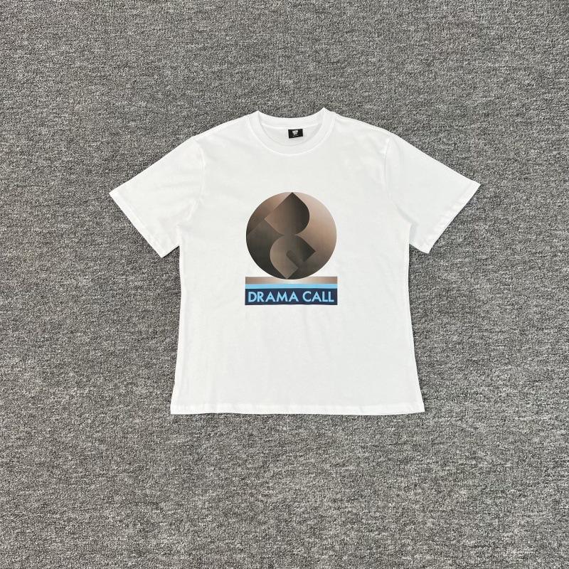 Cross-border Foreign Trade European and American High Street Drama Tide Brand Simple Letter LOGO Printing Men's and Women's Casual Loose T-shirt
