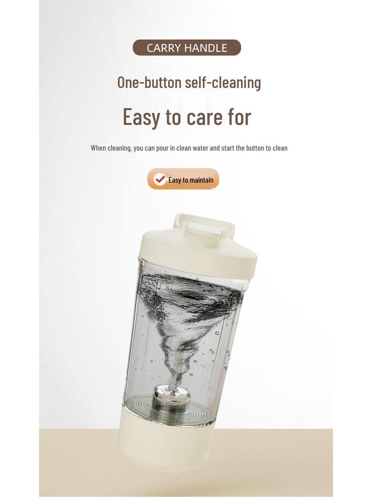 Rechargeable Electric Mixing Cup: Automatic Coffee, Protein, and Shake Mixer with Measuring Scale