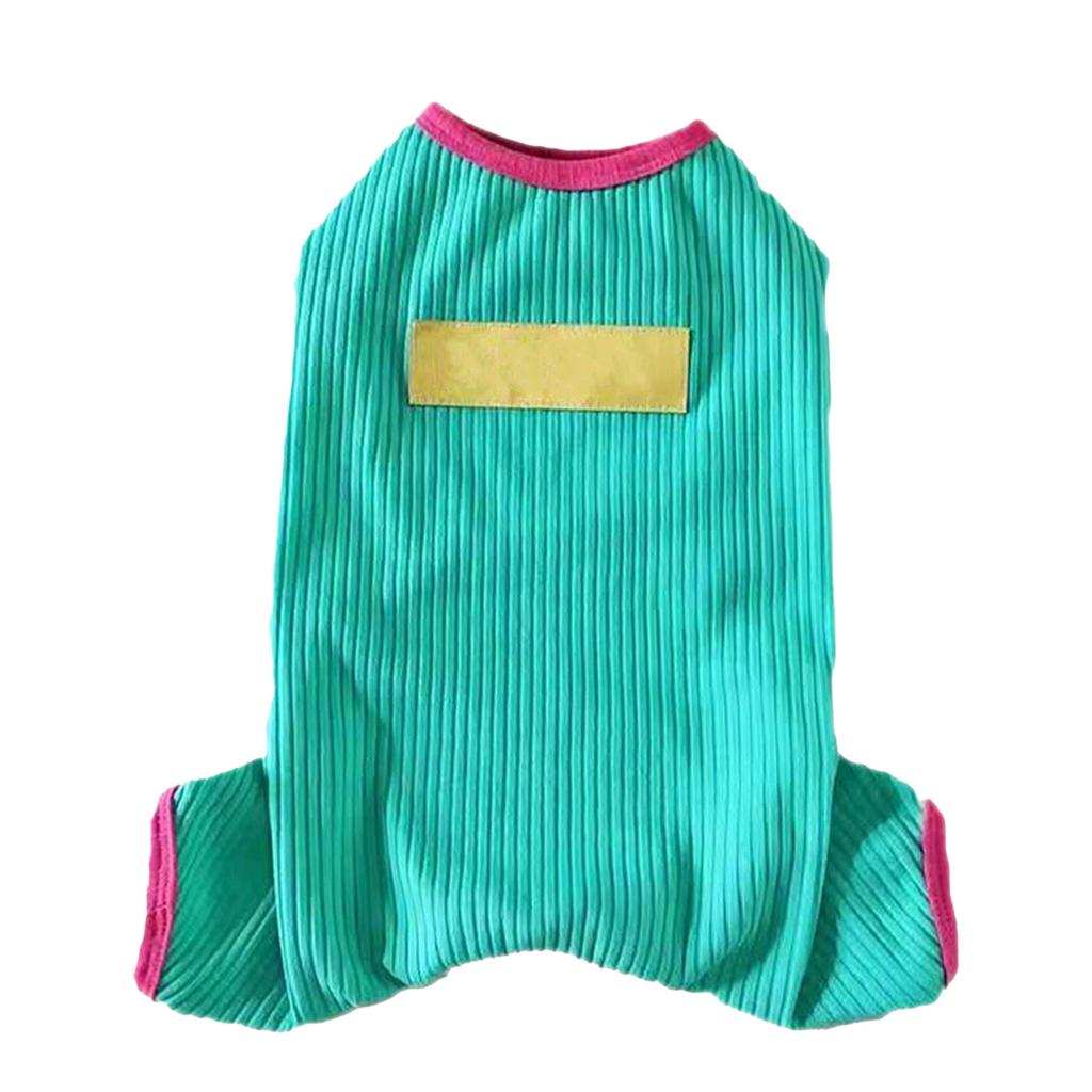 Dog Pajamas Soft Comfortable Breathable Cotton Dog Jumpsuit for Teddy Bichon Poodle Puppy