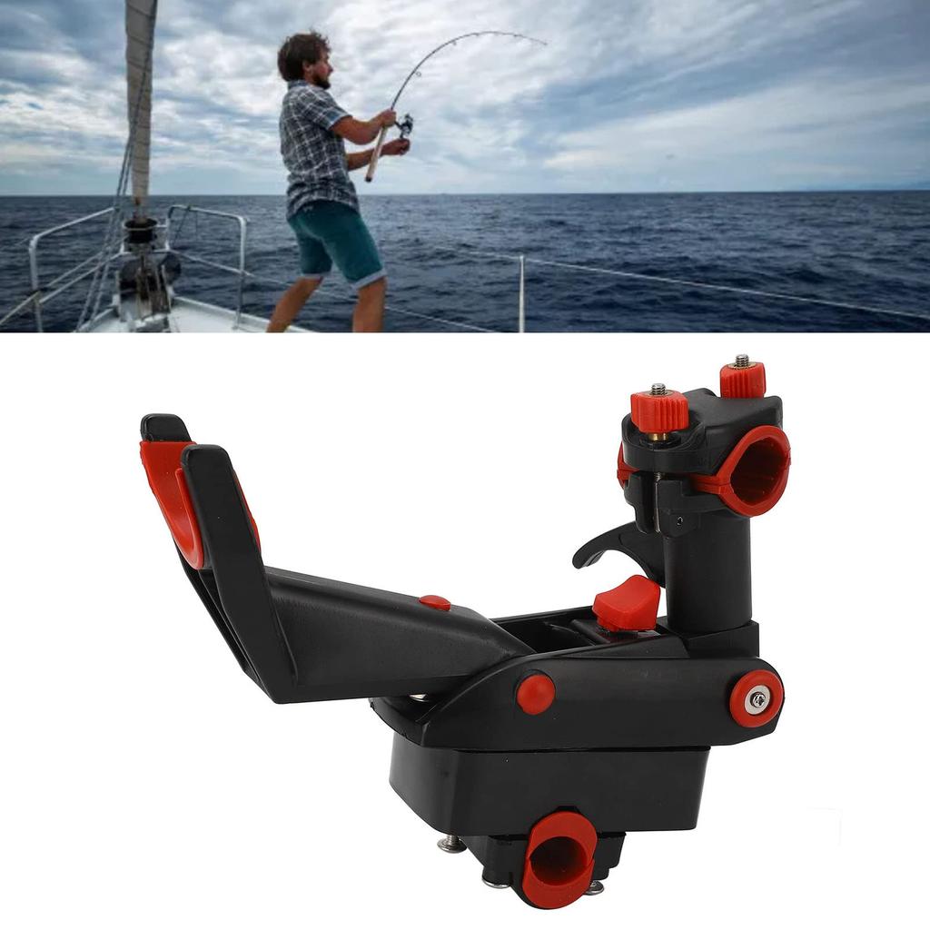 Verstellbarer Angelrutenhalter Angelrutenhalter Soft-Touch Ergonomisch Rotation 360° (Große Größe)