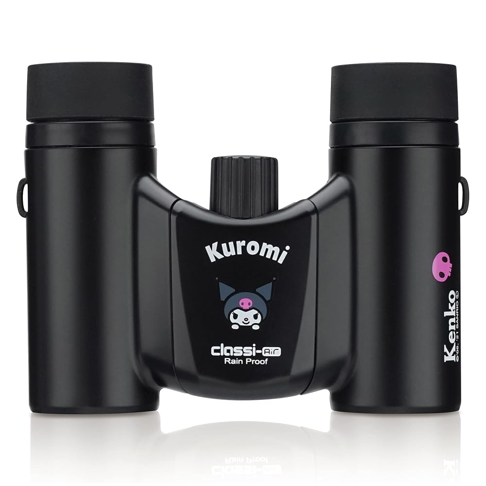 Kenko Sanrio Binoculars for Concerts, 8x Magnification, 21mm Objective Lens, Ultra-Lightweight & Ultra-Compact, Rainproof, Multi-Coated, Black SK-CL08