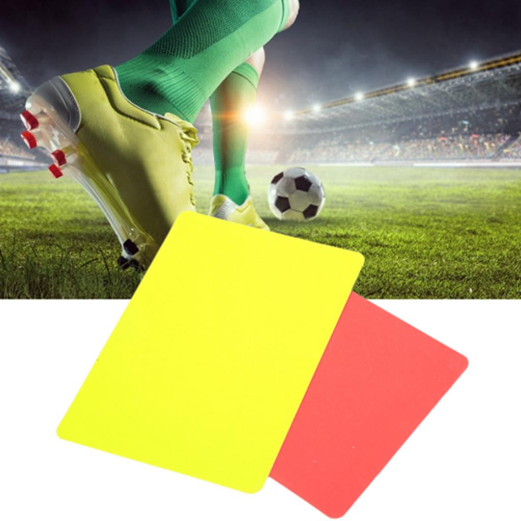 Premium, Red and Yellow Cards, Soccer Games, PVC Material for  Ness, Sy To Carry, 1 Set, Player NaCommands, Suitable for Referee Using In Soccer