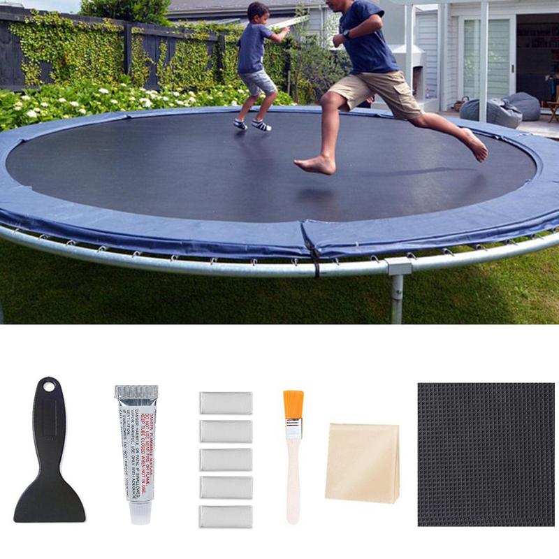 15pc Glue on Patches Trampoline Repair Kit Trampoline Mat Patches Inflatable Pool Boat Waterproof Trampoline Repair Accessories