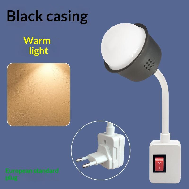 Plug In LED Night Light with Manual Switch Energy Saving Soft Eye Care Lamp for Bedroom Bedside Lighting