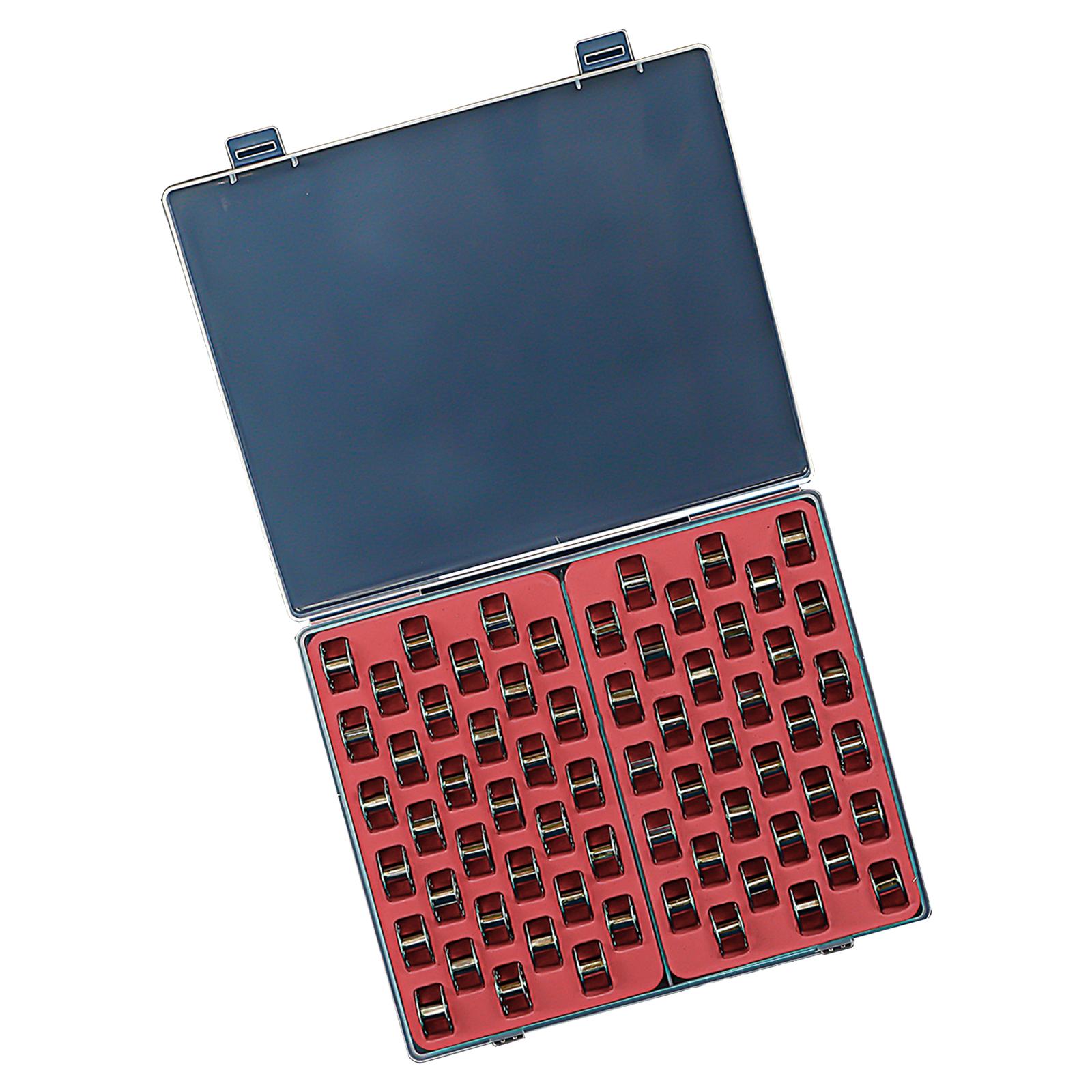 

33/66 ячеек Коробка для хранения шпулек Чехол для шпулек Органайзеры для шпулек с крышкой Швейные аксессуары для любителей рукоделия B