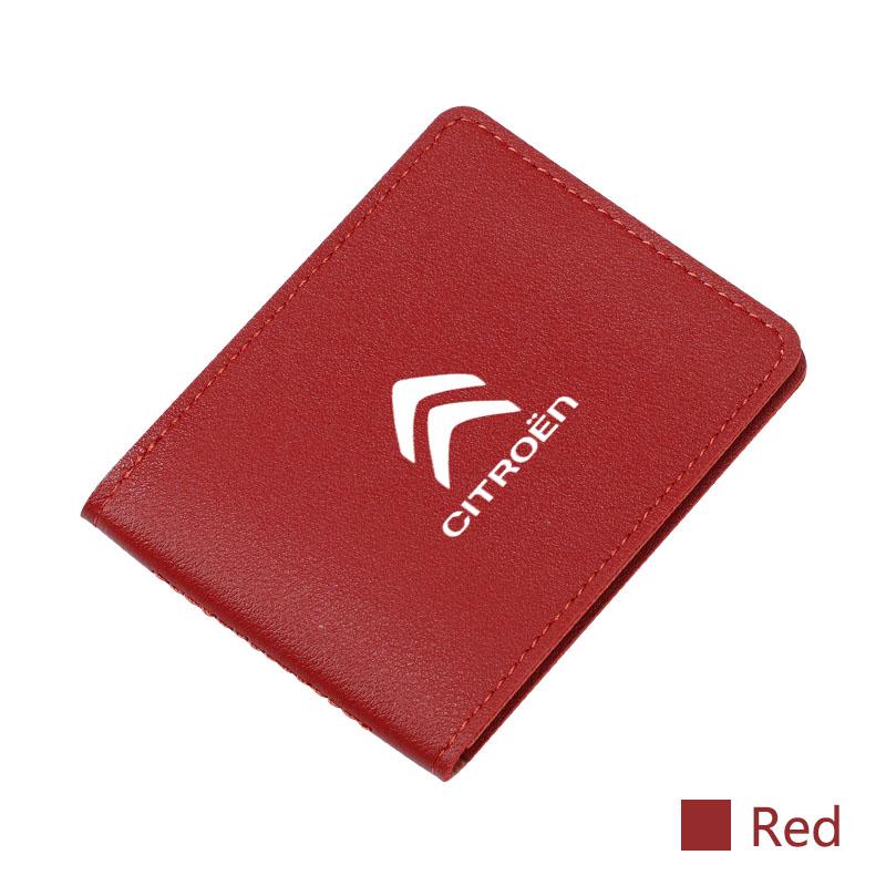 

Ultra-thin Car Driver License Cover Credit Card Holder For Citroen C1 DS3 C2 C3 Vts C4 Saxo C4L C5 C6 C8 Xsara C3-XR Picasso красный
