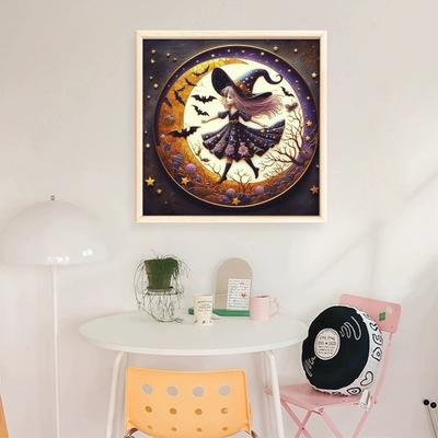 Häxmönster Korsstygnsats DIY 11CT Broderihantverkssats Heminredning