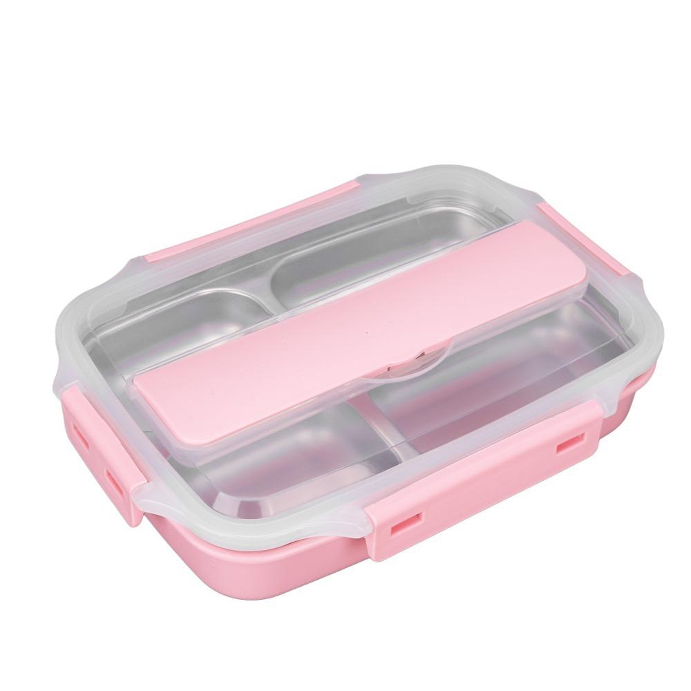 304 Stainless Steel Leakproof Lunch Box 1.2L Bento Lunch Box Cute Insulated Lunch Box  For Office