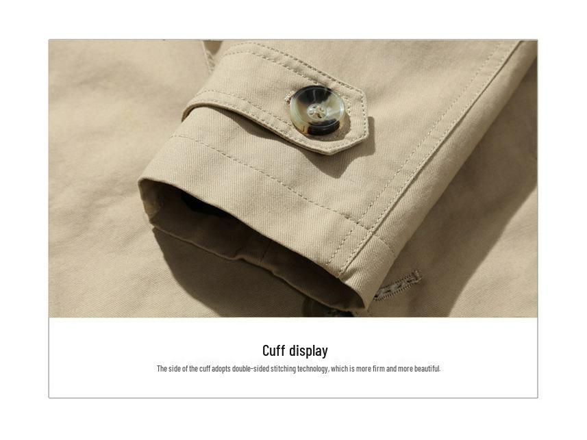 Pánská podzimní ležérní praná bunda střední délky