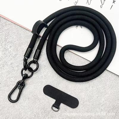 Adjustable Mobile Phone Crossbody Strap Durable Rope Lanyard with Metal Hook for Hands-Free Carrying and Easy Attachment