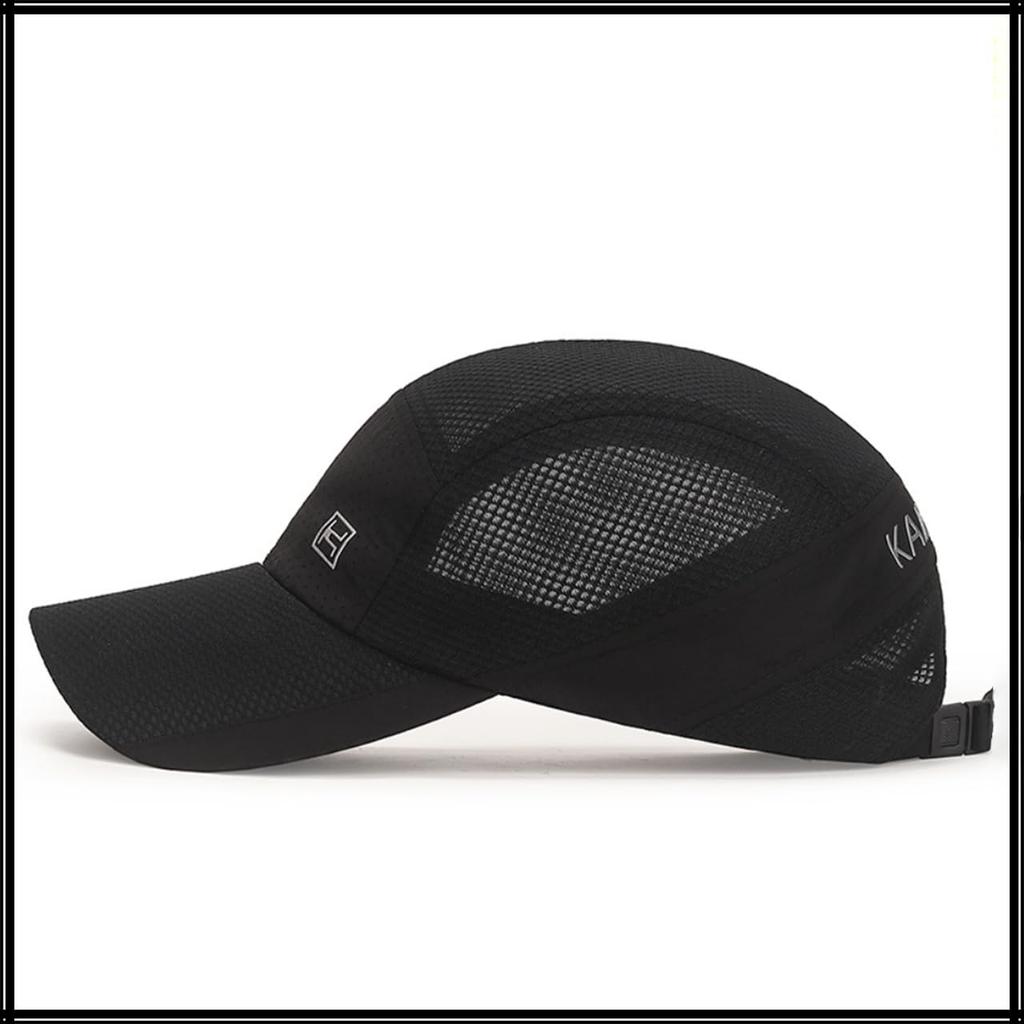 Simple CZ027 [White Fang] Hat, Sports, Cap, Mesh, Stylish, Logo, Breathable, Men's, Women's, (Light Blue)