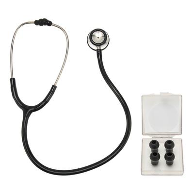 Medical Stethoscope Dual Head Clear Transmission Soft Ear Plugs Stainless Steel Fetal Heart