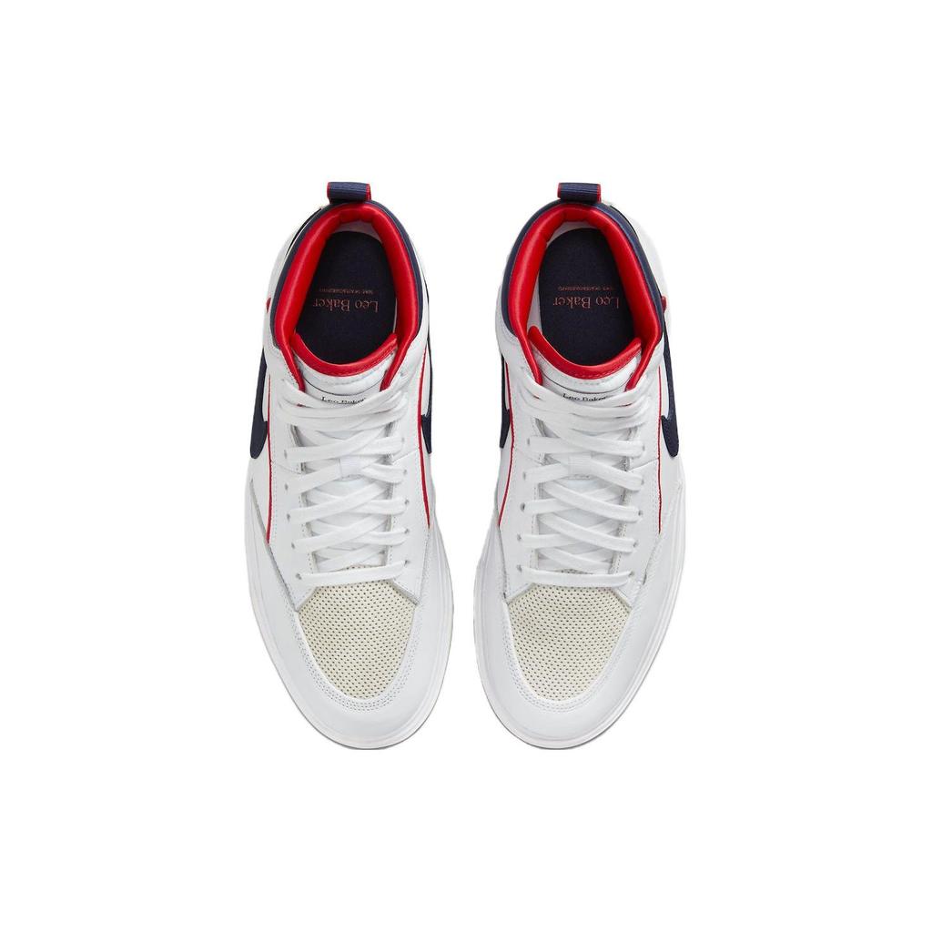 Nike React Leo SB White Midnight Navy Unisex Sneakers University-Red FD0268-100