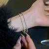 Personalized Rhinestone Crystal Stretch Bracelet for Women - Elegant, Fashionable, and Versatile Hand Jewelry