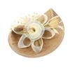 Fashion Mesh Ribbons Fascinator Caps Flower Feather Elegant Hair Drop Fascinator Hat Headwear Bridal Wedding
