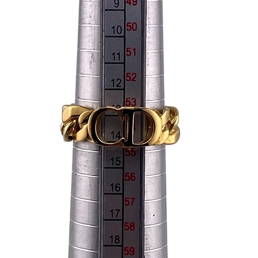 Christian Dior CD logo ring metal Ring gold metal Women Used