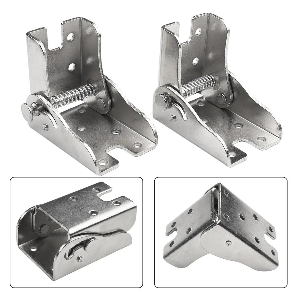 90 Degree Self-Locking Hinge Table Leg Brackets Table Chair Folding Hinge Support Brackets Furniture Leg Fixing Connection
