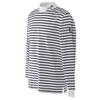 Sinacova Long Sleeve Cotton High Captain America Embroidered Anchor Size L X 24220030 Men's T-Shirt, 100% Jersey, Neck, Striped, Patch, (White Navy),