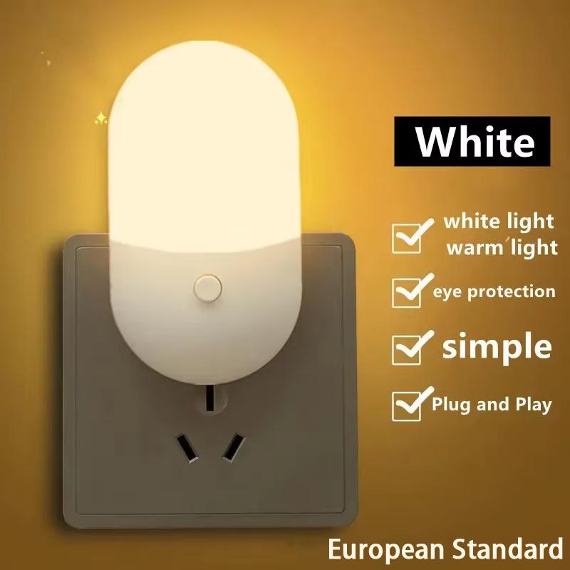 Enchufe UE/EE. UU. Luz de Noche LED Mini Lámpara de Noche Para Habitación de Niños Luces de Dormitorio