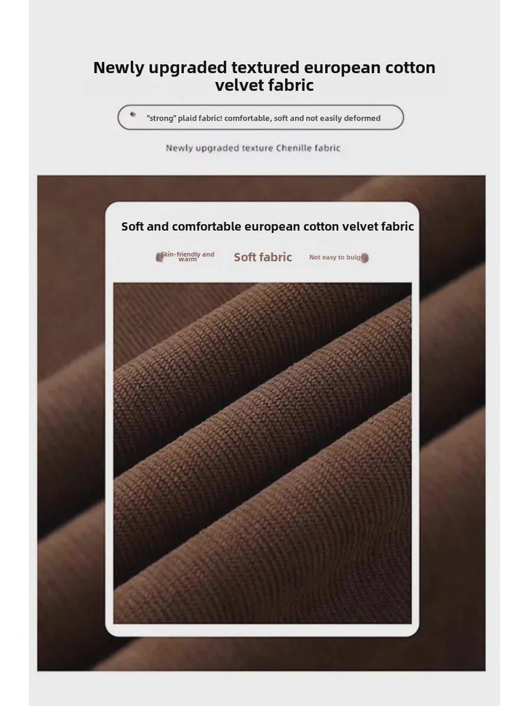 Maillard Women's Wide-Leg Velvet Corduroy Pants for Autumn/Winter 2025 - New Loose Slim Fit by Yamamoto