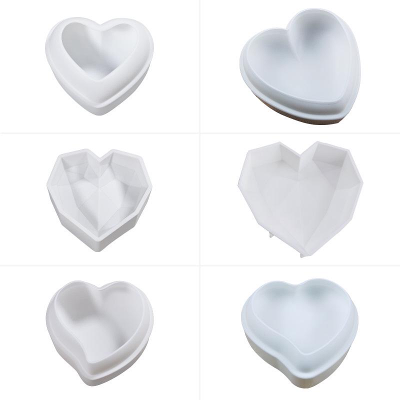 Sanshin Heart Silicone Mold for Mousse, Pastry, Chocolate, and Jelly Baking