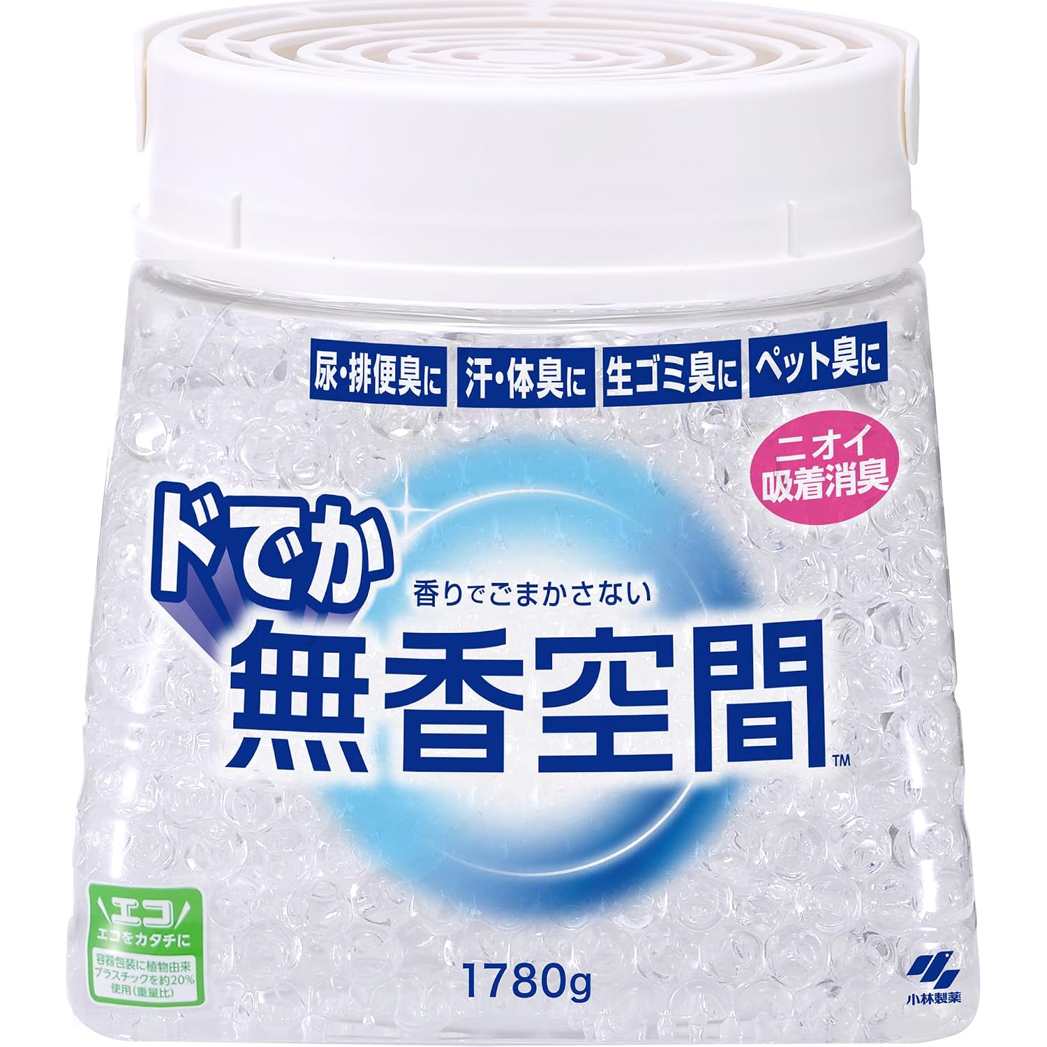 Limited Edition - Mukokukukan Large Capacity Unscented Air Freshener 1.78kg Standalone Odor Eliminator Effectively Eliminates Odors Deodorizing Beads