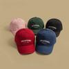 Korean Style Letter Embroidered Cap Cotton Cotton Peaked Hat Casual Sunscreen Baseball Cap Couple