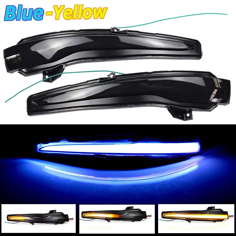 Scroll LED Dynamic Turn Signal Light For Mercedes Benz C Class W205 E W213 S W222 Side Mirror Flashing Light Repeater Blinker
