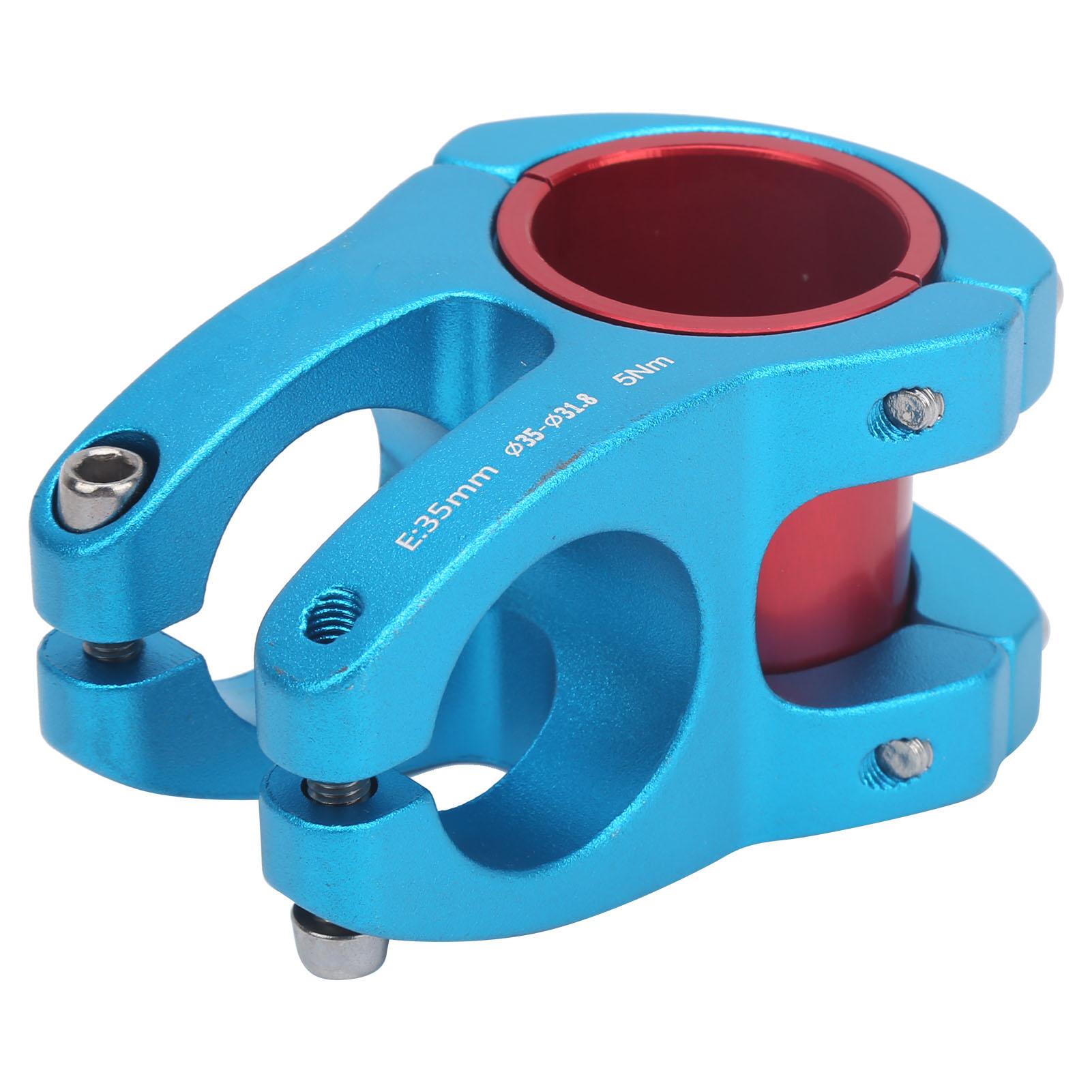 LUNJE Mountain Bike Stem Bicycle Short Handlebar Aluminum Alloy Stem 31.8 35x35mmBlue синий