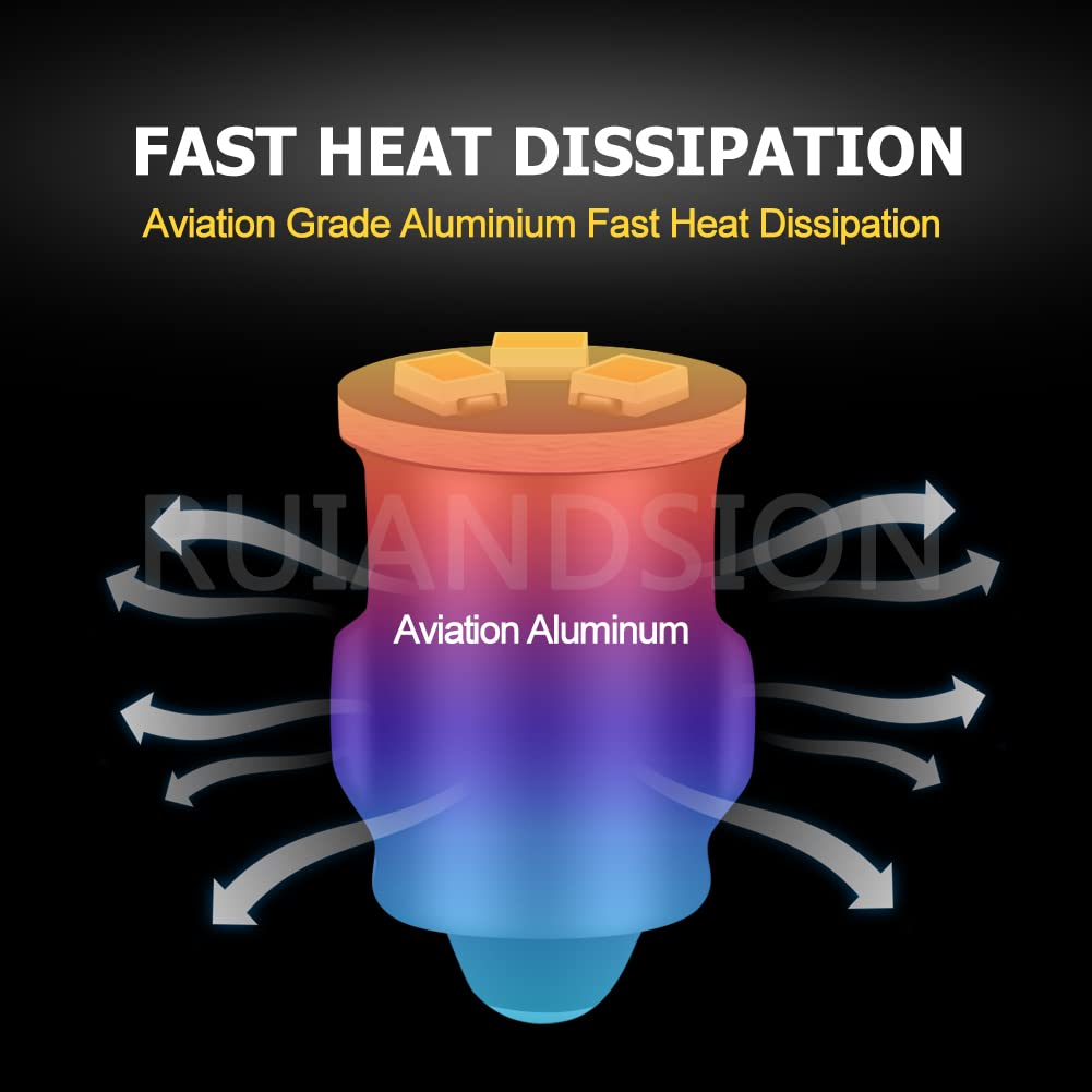 [Set of 10] Ruiandsion 3898 BA7S LED Bulb DC12V Only