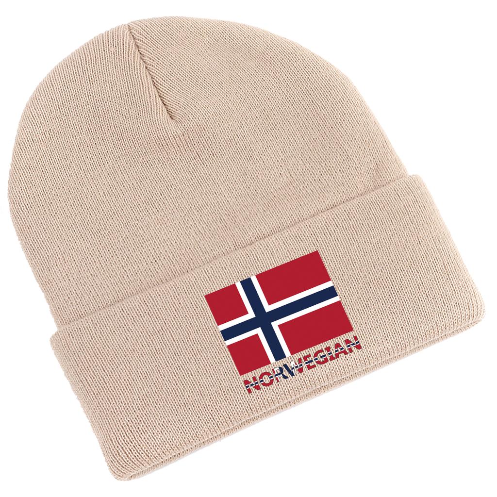 Norvegian Flag Print Winter Hats Unisex Knit Hat Beanie Winter Hat for Women Solid Casual Knitted beaniesPerfect For Urban Style