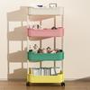 3/4 Layer Trolley Rack Kitchen Floor Bedroom Multi-layer Snacks Mobile Phone Bathroom Storage Rack