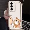 Cute Lovely Cat Kiss S24FE Phone Case For Samsung S25 S24 S23 Ultra 5G S22 S20 Plus S21 s23 FE Cases Cover Galaxy S25Ultra Funda