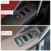 Inner Window Glass Lift Switch Button Panel Cover Trim For BMW X1 iX1 U11 X2 iX2 U10  2024 2025 ABS Carbon Fiber Accessories